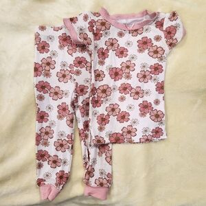 Floral Pink Bamboo Pajamas